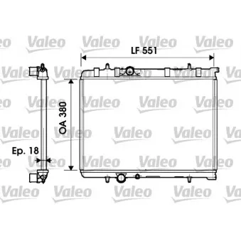 Radiateur, refroidissement du moteur VALEO 734346