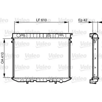 Radiateur, refroidissement du moteur VALEO 734353