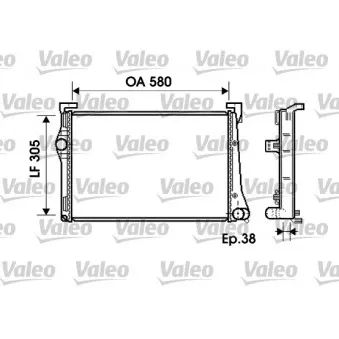 Radiateur, refroidissement du moteur VALEO 734361