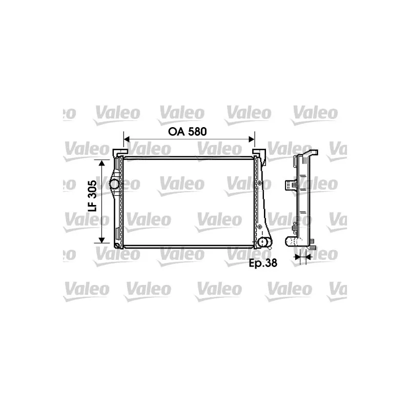 Radiateur, refroidissement du moteur VALEO 734361