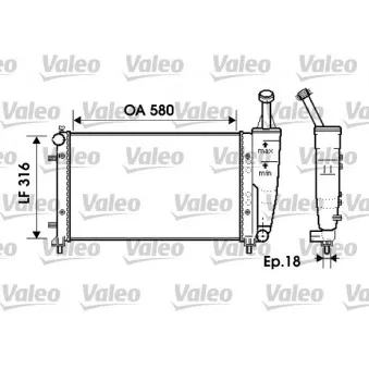Radiateur, refroidissement du moteur VALEO 734363
