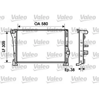 Radiateur, refroidissement du moteur VALEO 734364