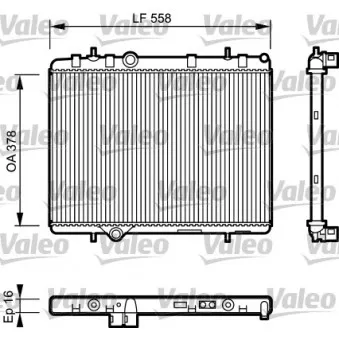 Radiateur, refroidissement du moteur VALEO 734366