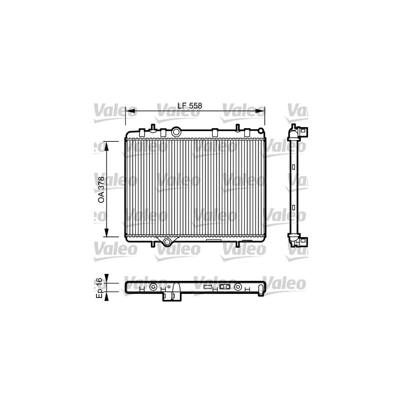 Radiateur, refroidissement du moteur VALEO 734366
