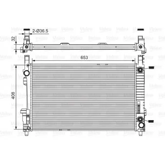 Radiateur, refroidissement du moteur VALEO 734378