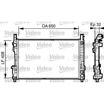 Radiateur, refroidissement du moteur VALEO 734379