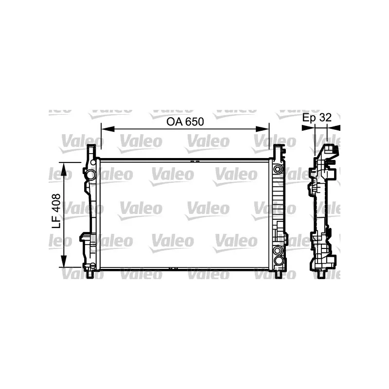 Radiateur, refroidissement du moteur VALEO 734379