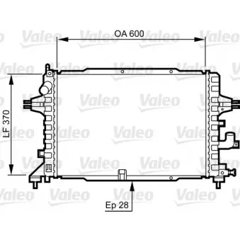 Radiateur, refroidissement du moteur VALEO 734380