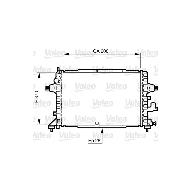 Radiateur, refroidissement du moteur VALEO 734380