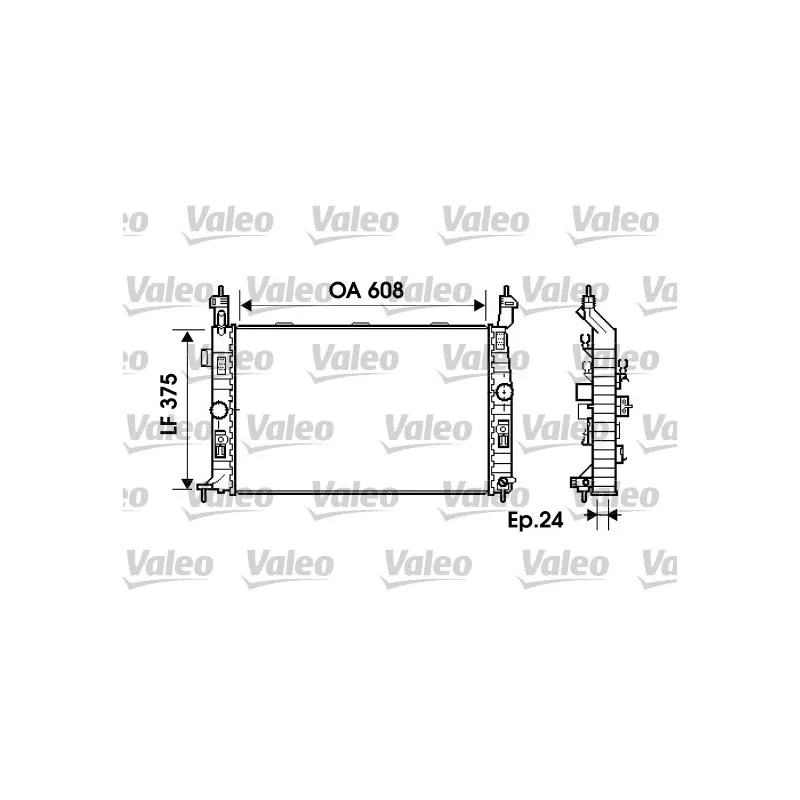 Radiateur, refroidissement du moteur VALEO 734384