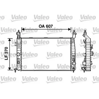 Radiateur, refroidissement du moteur VALEO 734385