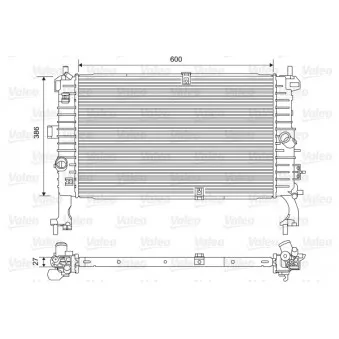 Radiateur, refroidissement du moteur VALEO 734386