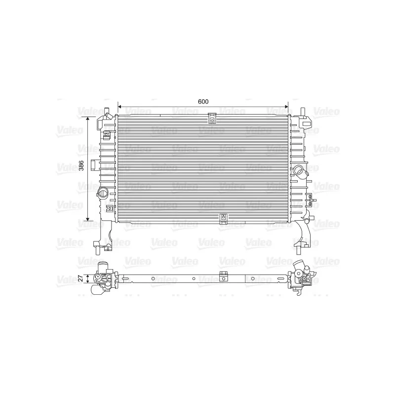 Radiateur, refroidissement du moteur VALEO 734386
