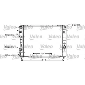 Radiateur, refroidissement du moteur VALEO 734389