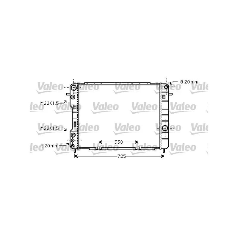 Radiateur, refroidissement du moteur VALEO 734389