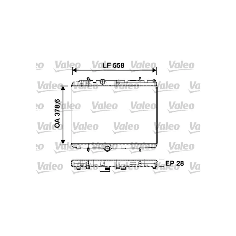 Radiateur, refroidissement du moteur VALEO 734398