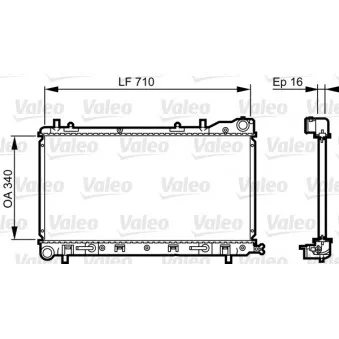 Radiateur, refroidissement du moteur VALEO 734405