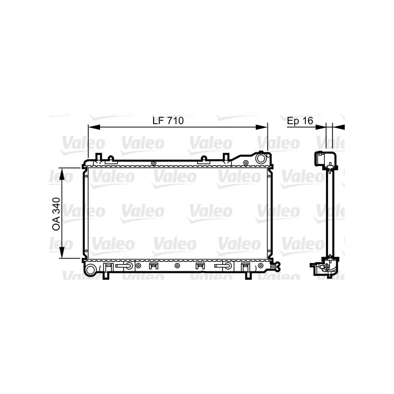 Radiateur, refroidissement du moteur VALEO 734405