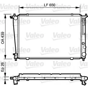 Radiateur, refroidissement du moteur VALEO 734408