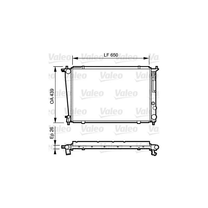 Radiateur, refroidissement du moteur VALEO 734408