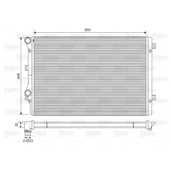 Radiateur, refroidissement du moteur VALEO 734413