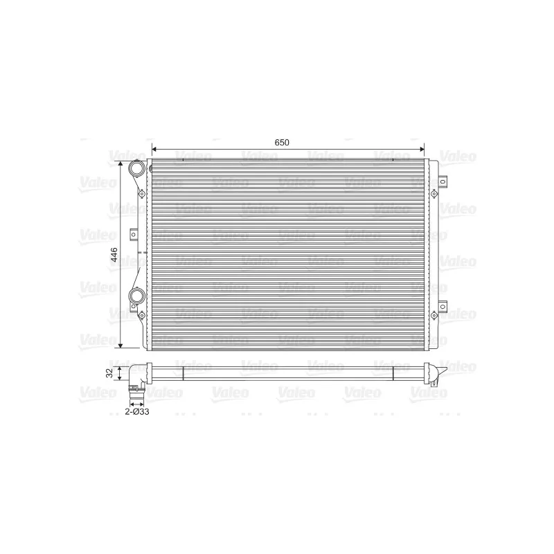 Radiateur, refroidissement du moteur VALEO 734413