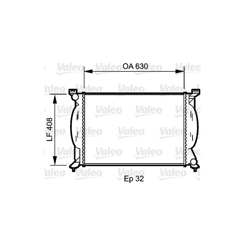 Radiateur, refroidissement du moteur VALEO 734418