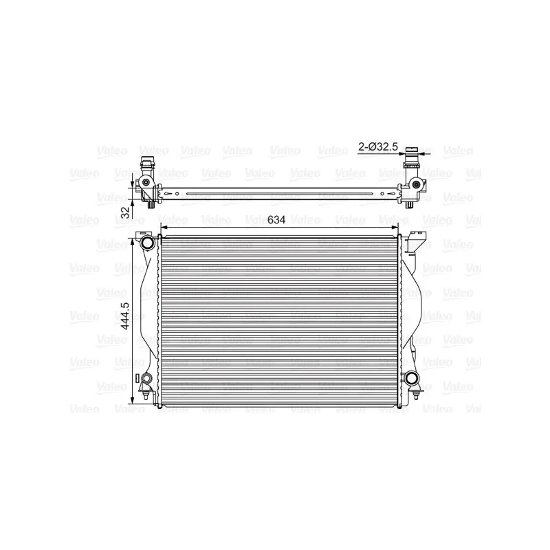 Radiateur, refroidissement du moteur VALEO 734419