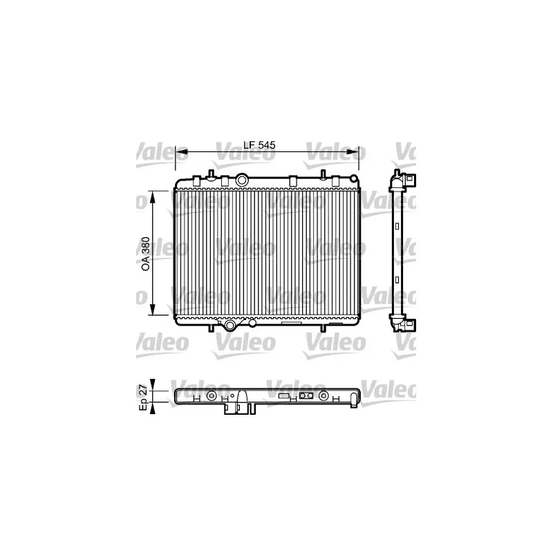 Radiateur, refroidissement du moteur VALEO 734423
