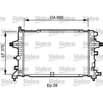 Radiateur, refroidissement du moteur VALEO 734432