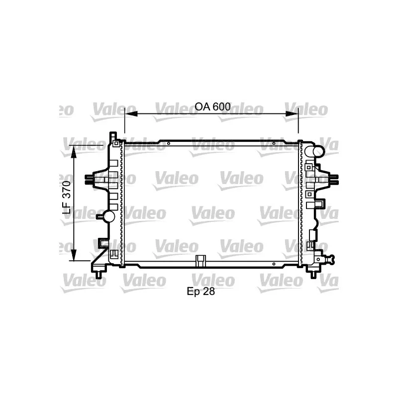 Radiateur, refroidissement du moteur VALEO 734432
