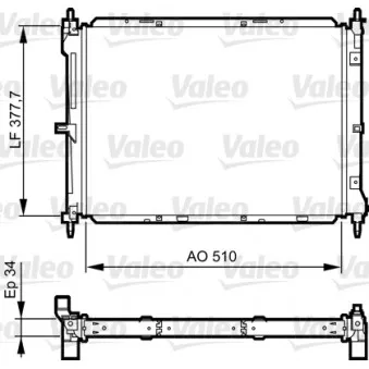 Radiateur, refroidissement du moteur VALEO 734436