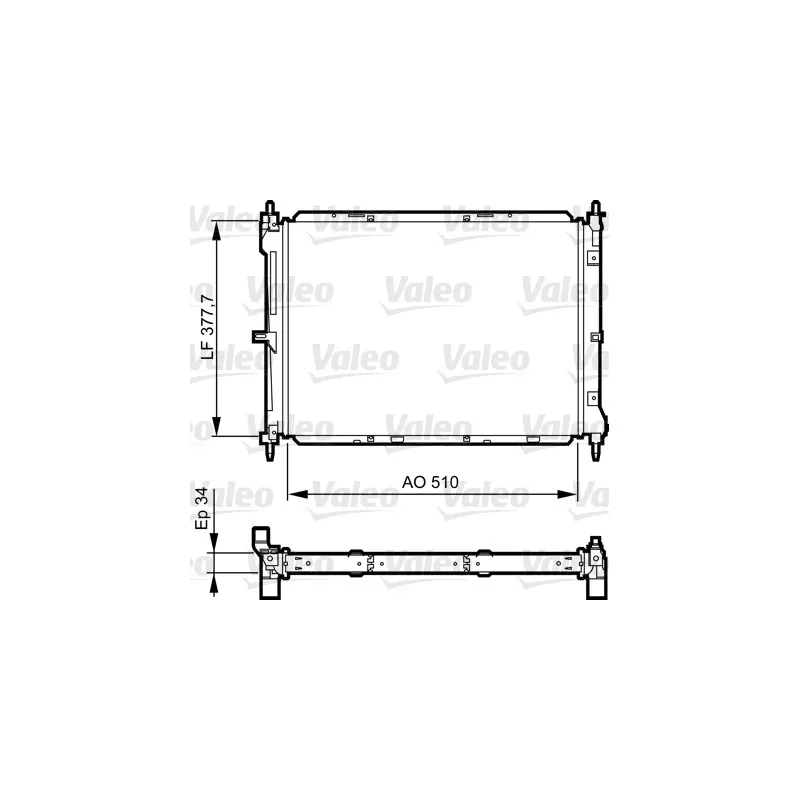 Radiateur, refroidissement du moteur VALEO 734436