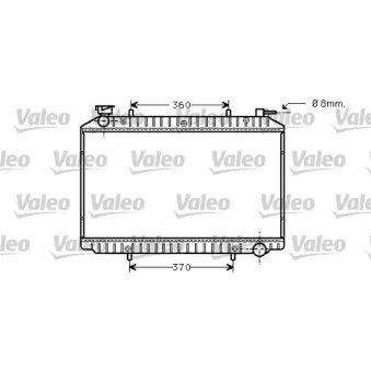 Radiateur, refroidissement du moteur VALEO 734446