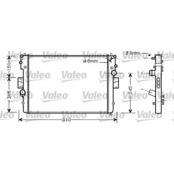 Radiateur, refroidissement du moteur VALEO 734448