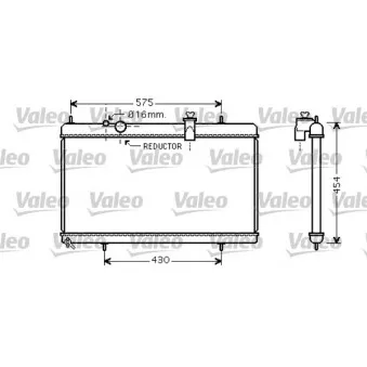Radiateur, refroidissement du moteur VALEO 734452