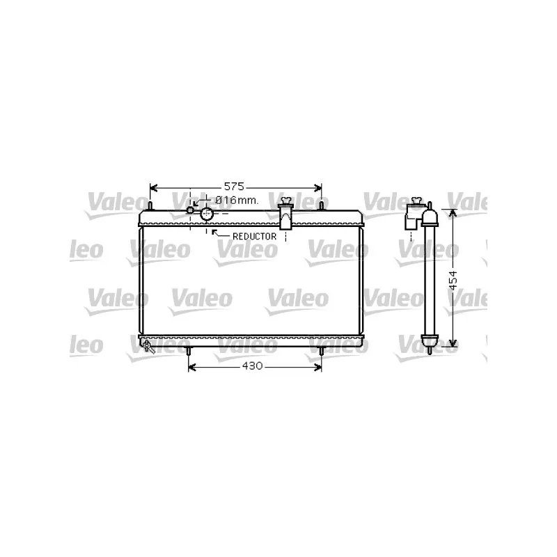 Radiateur, refroidissement du moteur VALEO 734452