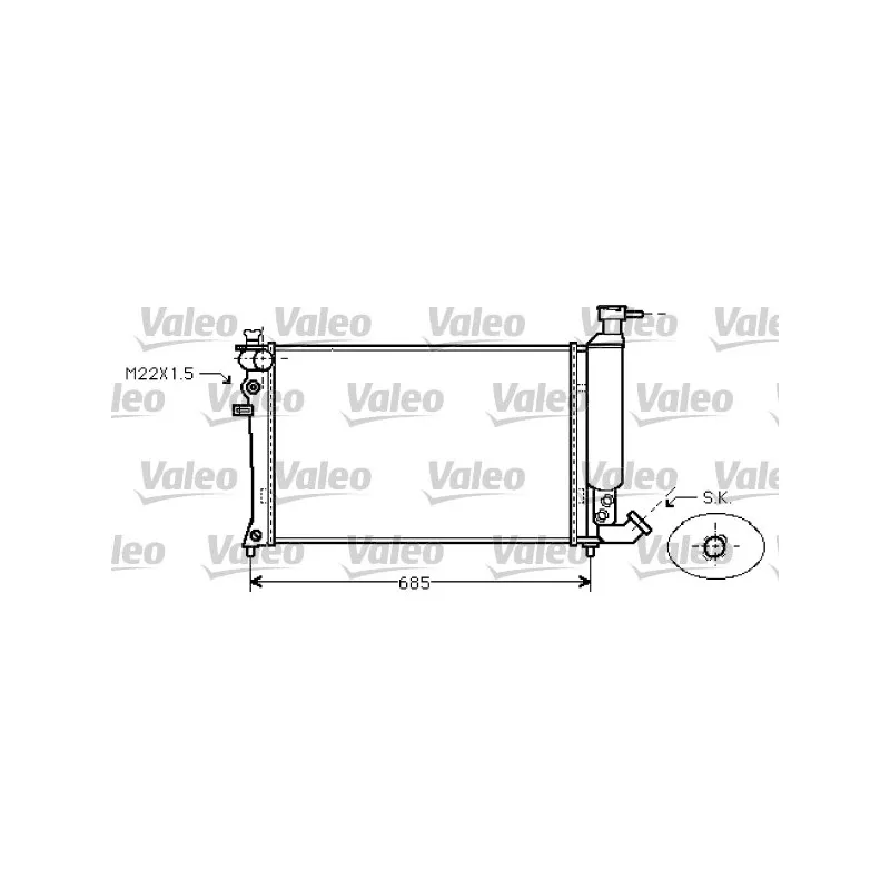 Radiateur, refroidissement du moteur VALEO 734454