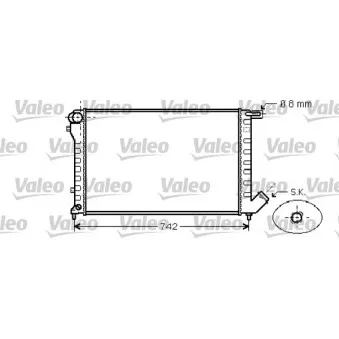 Radiateur, refroidissement du moteur VALEO 734456