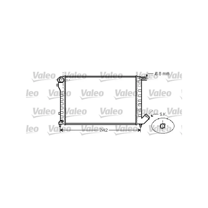 Radiateur, refroidissement du moteur VALEO 734456