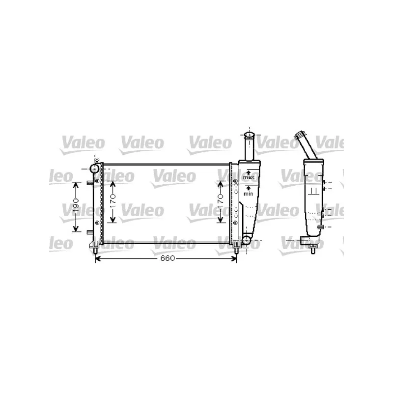 Radiateur, refroidissement du moteur VALEO 734457
