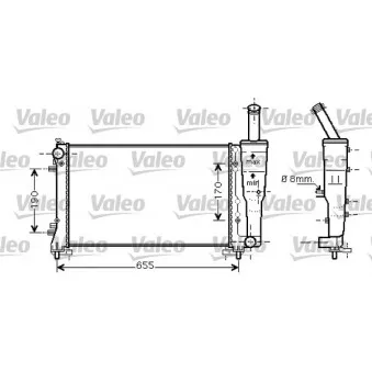 Radiateur, refroidissement du moteur VALEO 734458