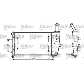 Radiateur, refroidissement du moteur VALEO 734459