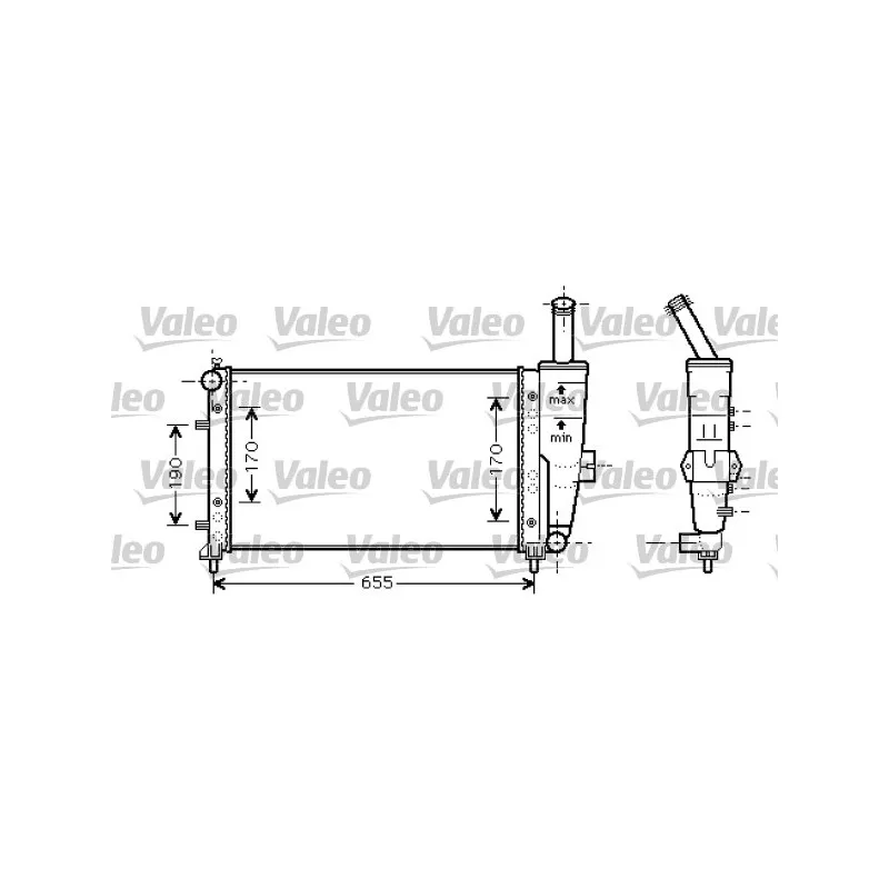 Radiateur, refroidissement du moteur VALEO 734459