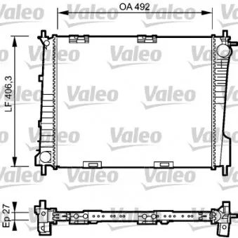 Radiateur, refroidissement du moteur VALEO 734461