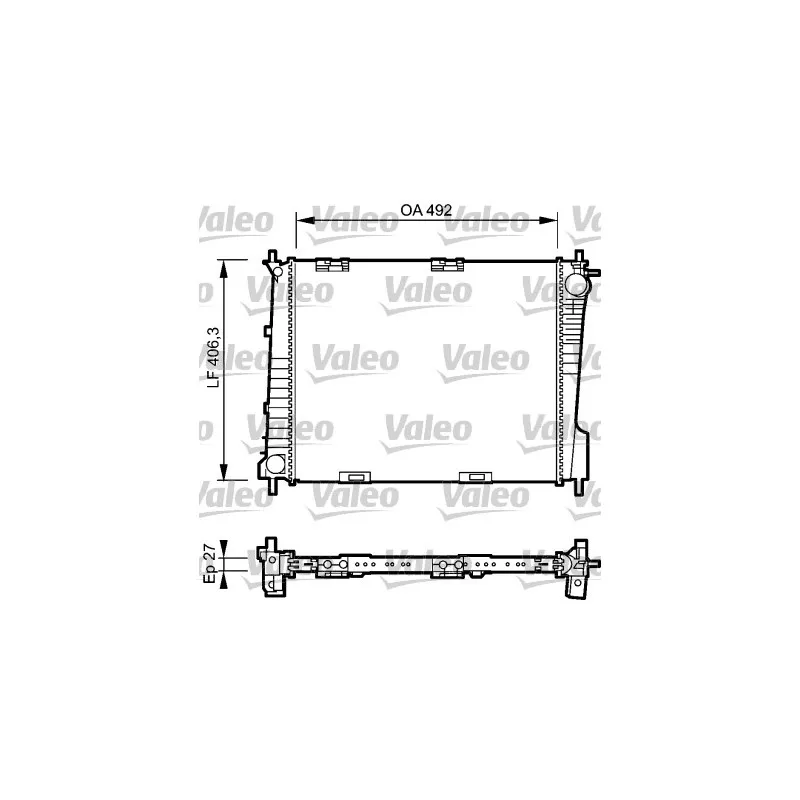 Radiateur, refroidissement du moteur VALEO 734461