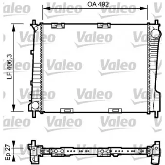 Radiateur, refroidissement du moteur VALEO 734462