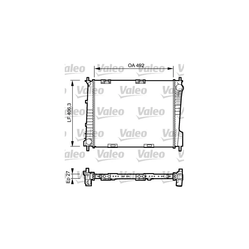 Radiateur, refroidissement du moteur VALEO 734462
