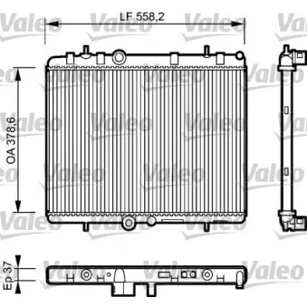 Radiateur, refroidissement du moteur VALEO 734463