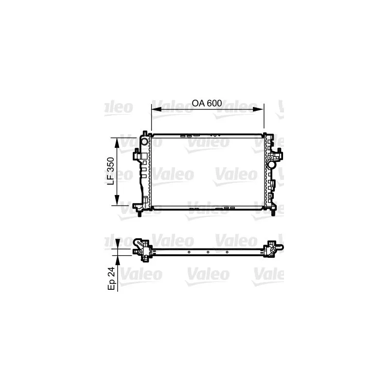 Radiateur, refroidissement du moteur VALEO 734464